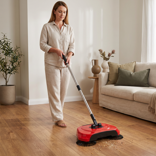 2-in-1 Vacuum Broom Without Electricity