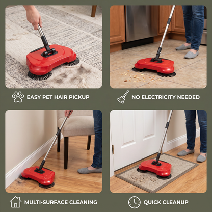 2-in-1 Vacuum Broom Without Electricity