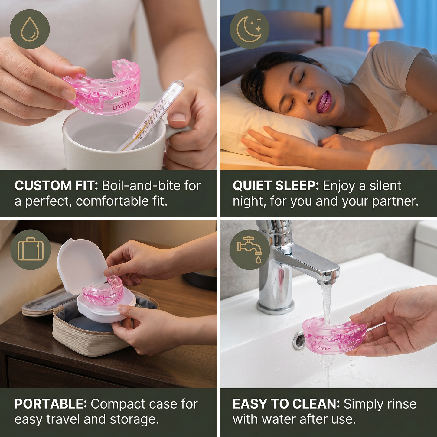 Adjustable Anti-Snoring Mouthpiece | Enjoy Quiet & Restful Sleep