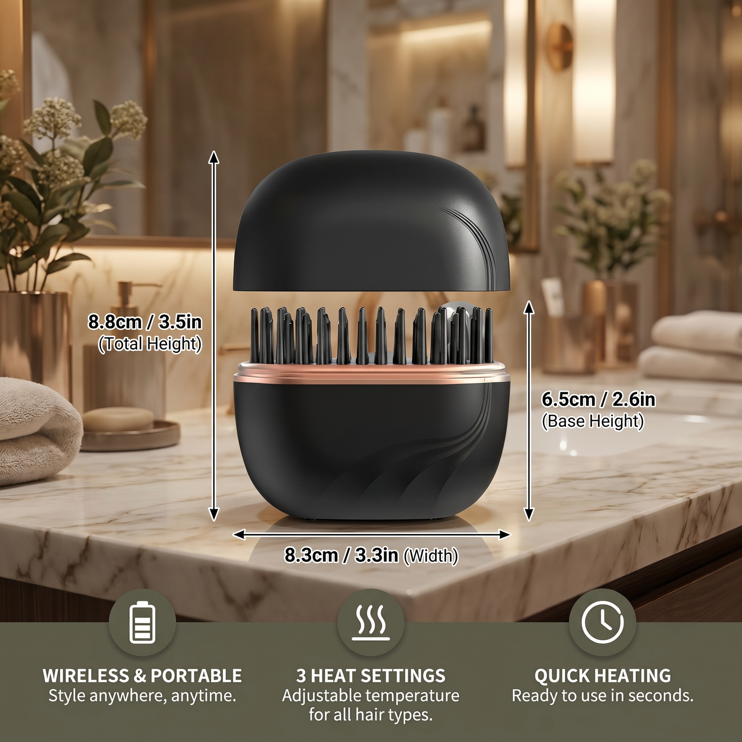 Smooth & Go Styler – The Wireless Hair Straightener for On-the-Go