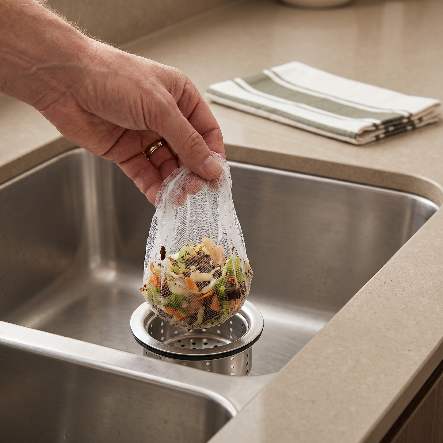 Disposable Sink Strainer Nets – Anti-Clog Mesh for Sink & Drain (2-Pack)
