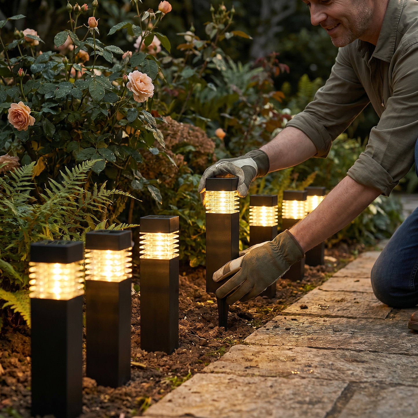 Solar LED Ground Lights – Waterproof Garden Lights for Pathway, Lawn & Patio