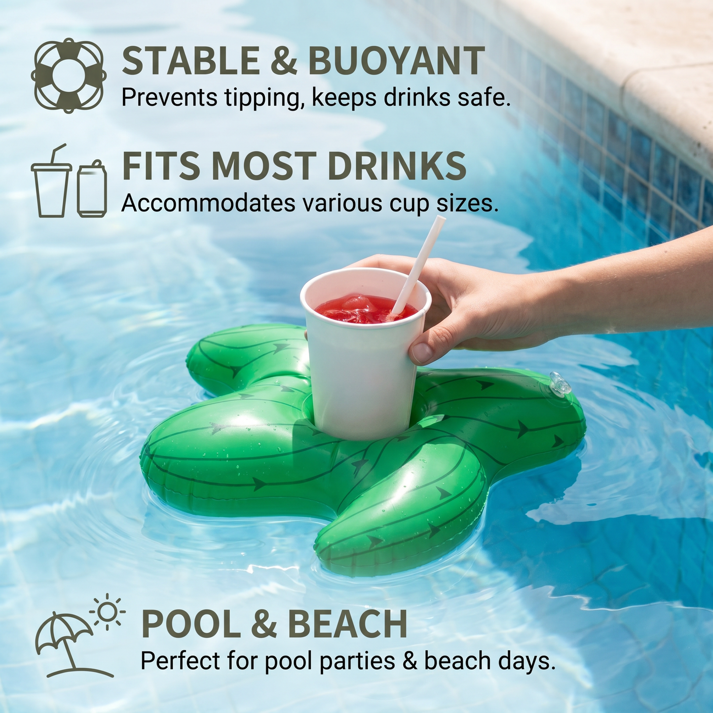 Floating Drink Holders – Practical Coasters for Pool & Beach