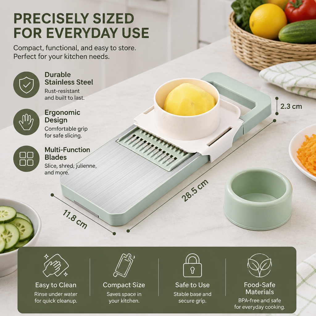 6-in-1 Multifunctional Vegetable Slicer & Grater