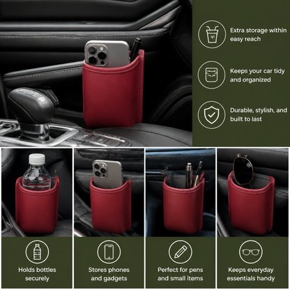 Universal Car Cup Holder & Multi-Purpose Storage Organizer for Bottles and Accessories