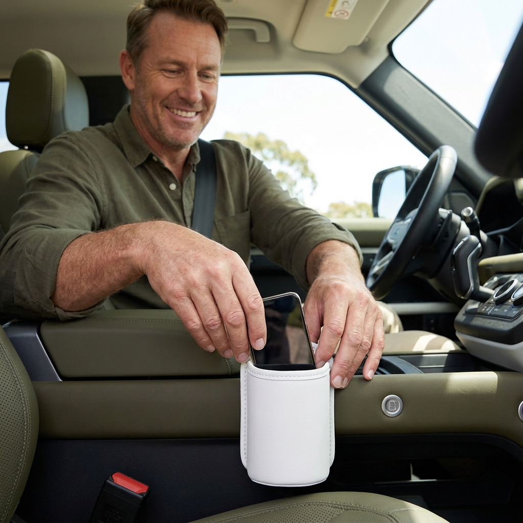 Universal Car Cup Holder & Multi-Purpose Storage Organizer for Bottles and Accessories