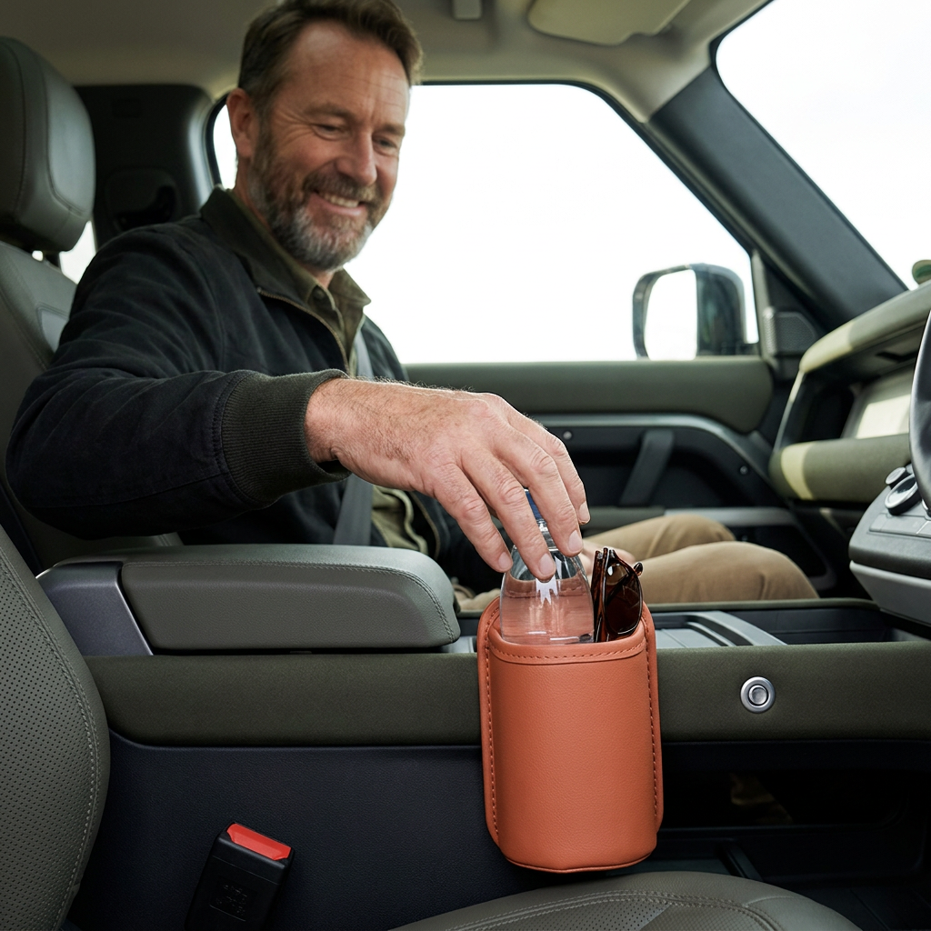 Universal Car Cup Holder & Multi-Purpose Storage Organizer for Bottles and Accessories