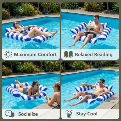 Inflatable Pool Lounger – Floating Relax Chair for Maximum Comfort in the Water