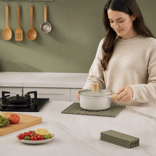 Foldable Silicone Drip Mat – Heat-Resistant Design