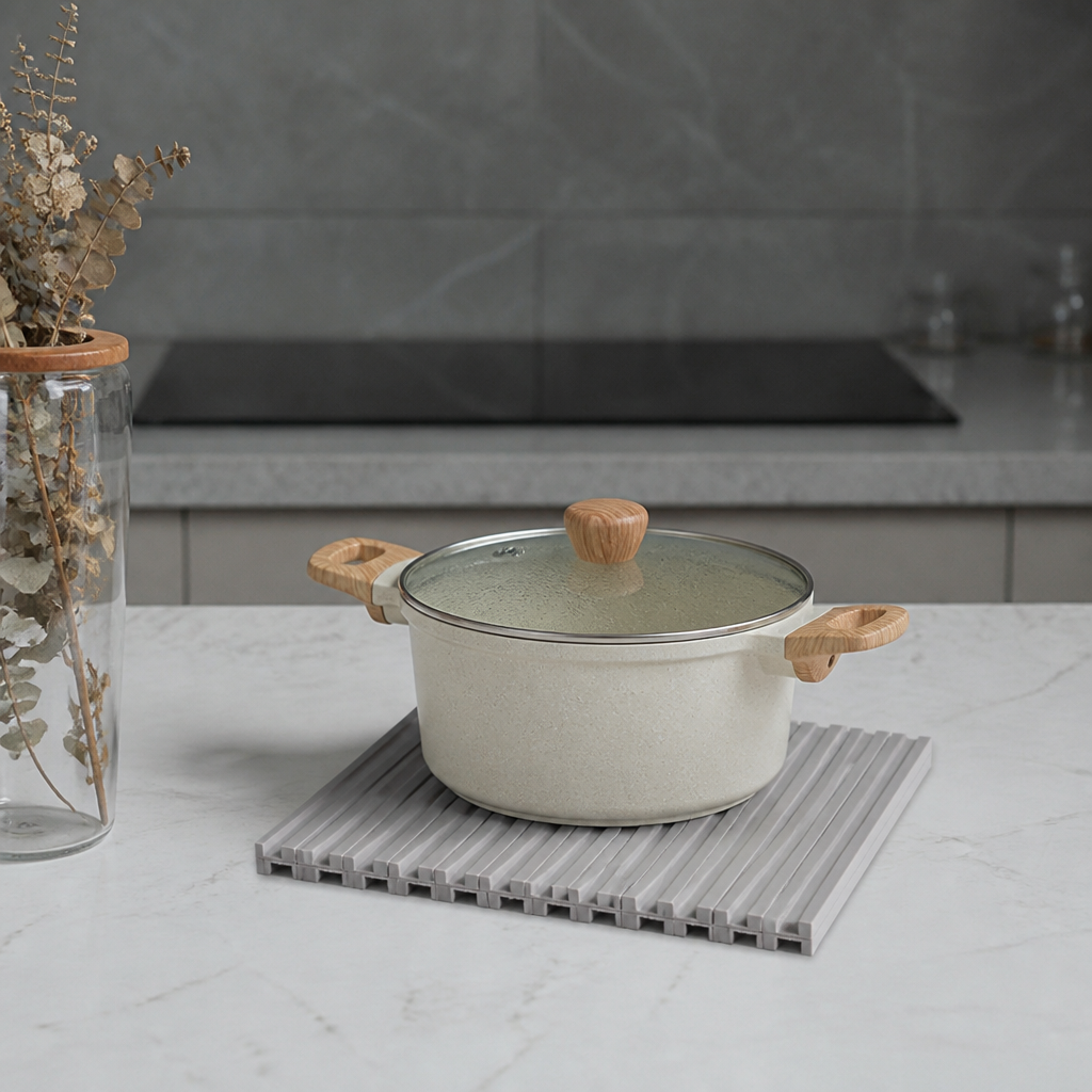 Foldable Silicone Drip Mat – Heat-Resistant Design