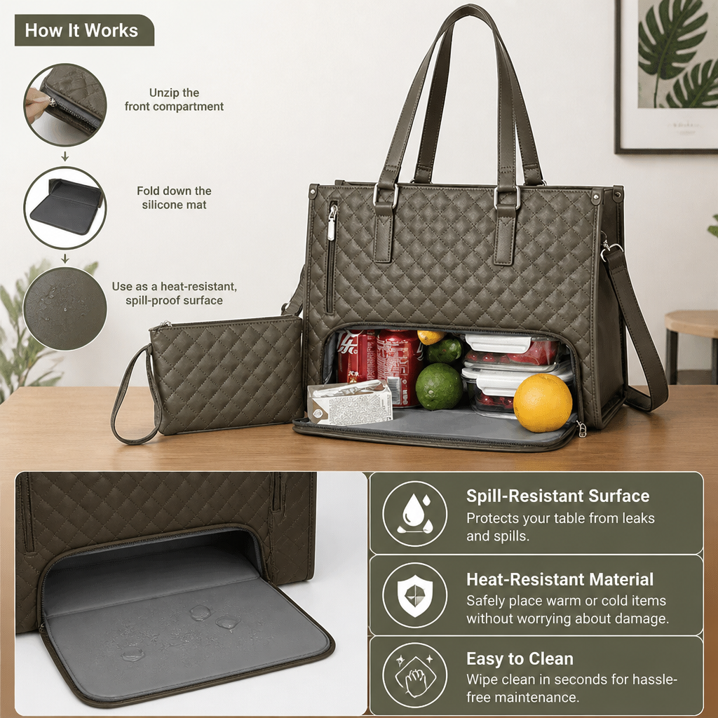 All-in-One Women’s Handbag with Integrated Cooler