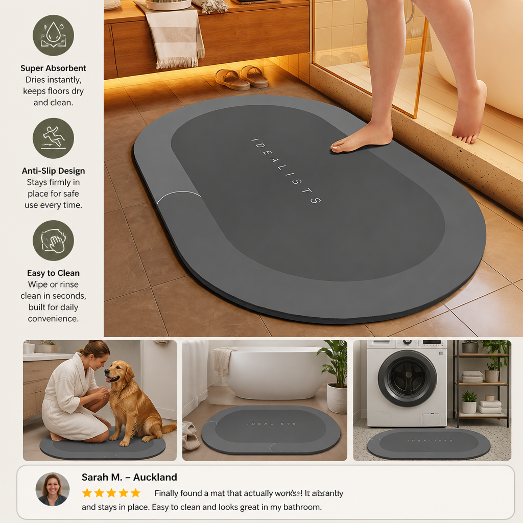 Quick-Drying Bathroom Mat