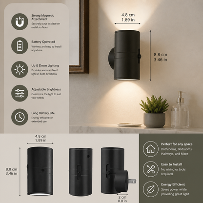 LED Plug-in Night Light – Dimmable with Light Sensor for a Cozy Home