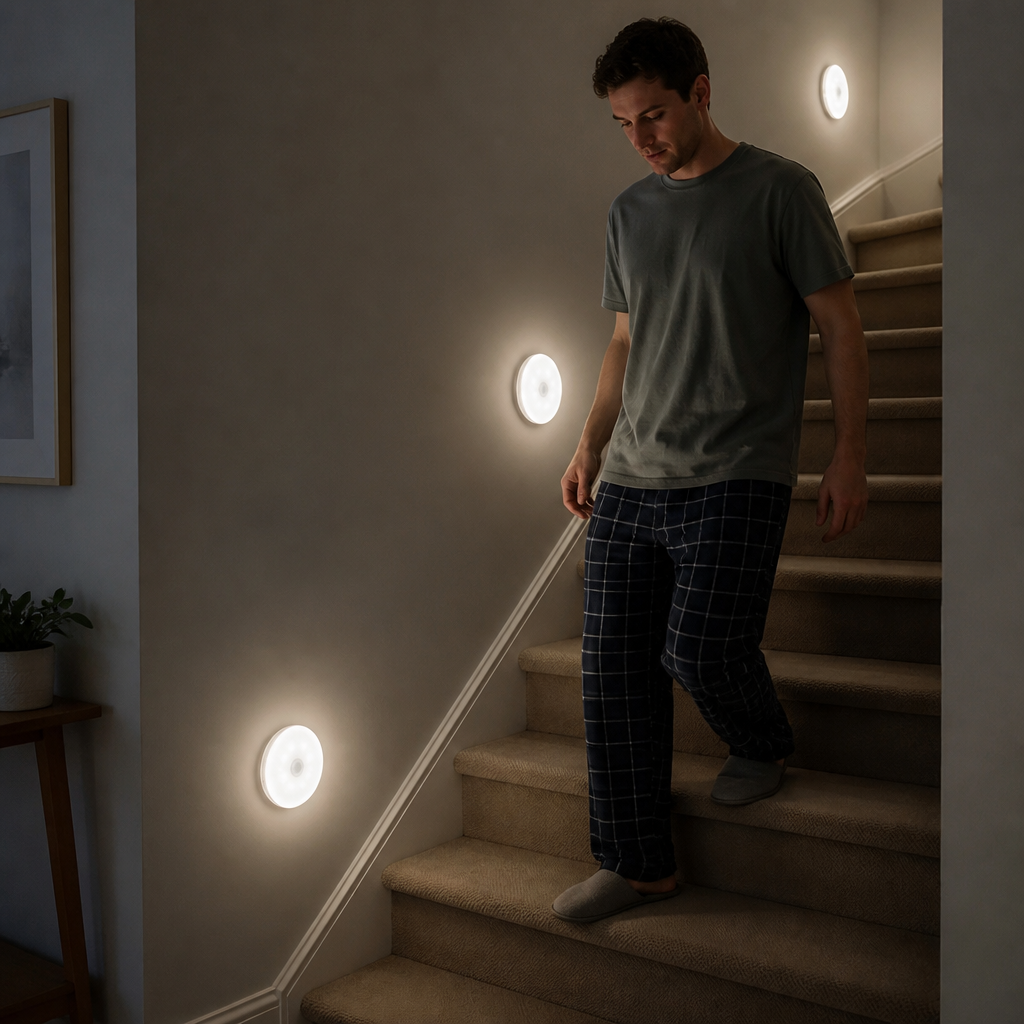 Rechargeable LED Sensor Light (4-Pack) – Magnetic and Automatic for Versatile Use
