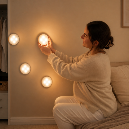 Rechargeable LED Sensor Light (4-Pack) – Magnetic and Automatic for Versatile Use