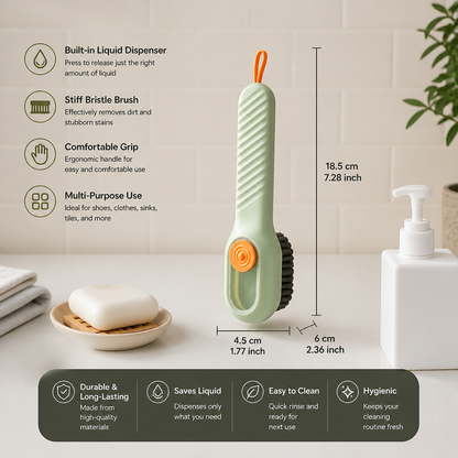 Multifunctional Cleaning Brush – With Integrated Liquid Dispenser for Versatile Applications