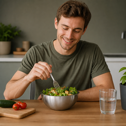 Double-Walled Stainless Steel Bowl for Keeping Food Cold or Warm