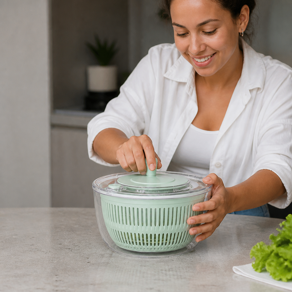 9-in-1 Manual Spinner & Slicer Vegetable and Salad Prep Set