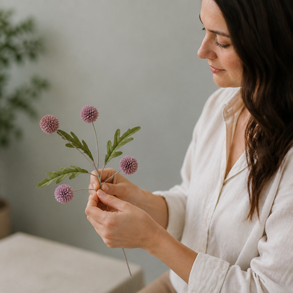 Artificial Mum & Eucalyptus Floral Arrangement