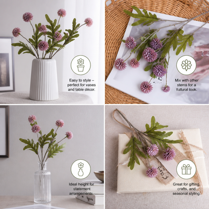 Artificial Mum & Eucalyptus Floral Arrangement