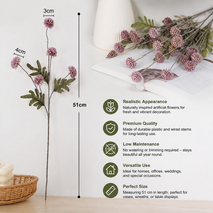 Artificial Mum & Eucalyptus Floral Arrangement