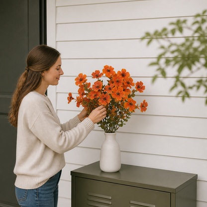 UV-Resistant Artificial Fall Flower Bouquet Set