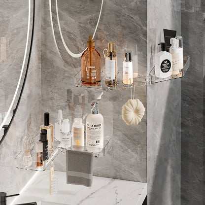 Foldable Bathroom Suction Cup Shelf