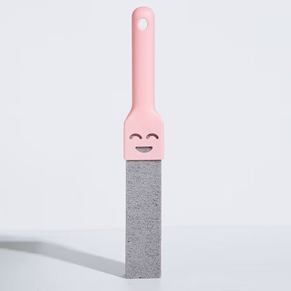 Extra-Long Handle Pumice Stone Toilet Cleaner for Limescale & Stubborn Stains