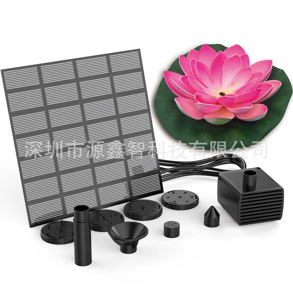 Solar-Powered Lotus Fountain – Floating Garden Fountain for Pool & Pond