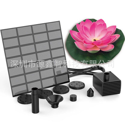 Solar-Powered Lotus Fountain – Floating Garden Fountain for Pool & Pond