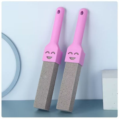 Extra-Long Handle Pumice Stone Toilet Cleaner for Limescale & Stubborn Stains