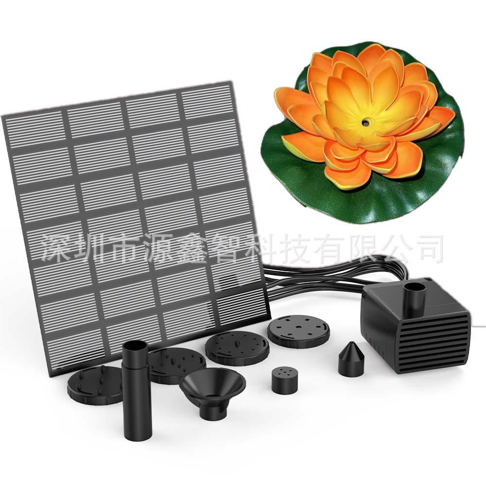 Solar-Powered Lotus Fountain – Floating Garden Fountain for Pool & Pond