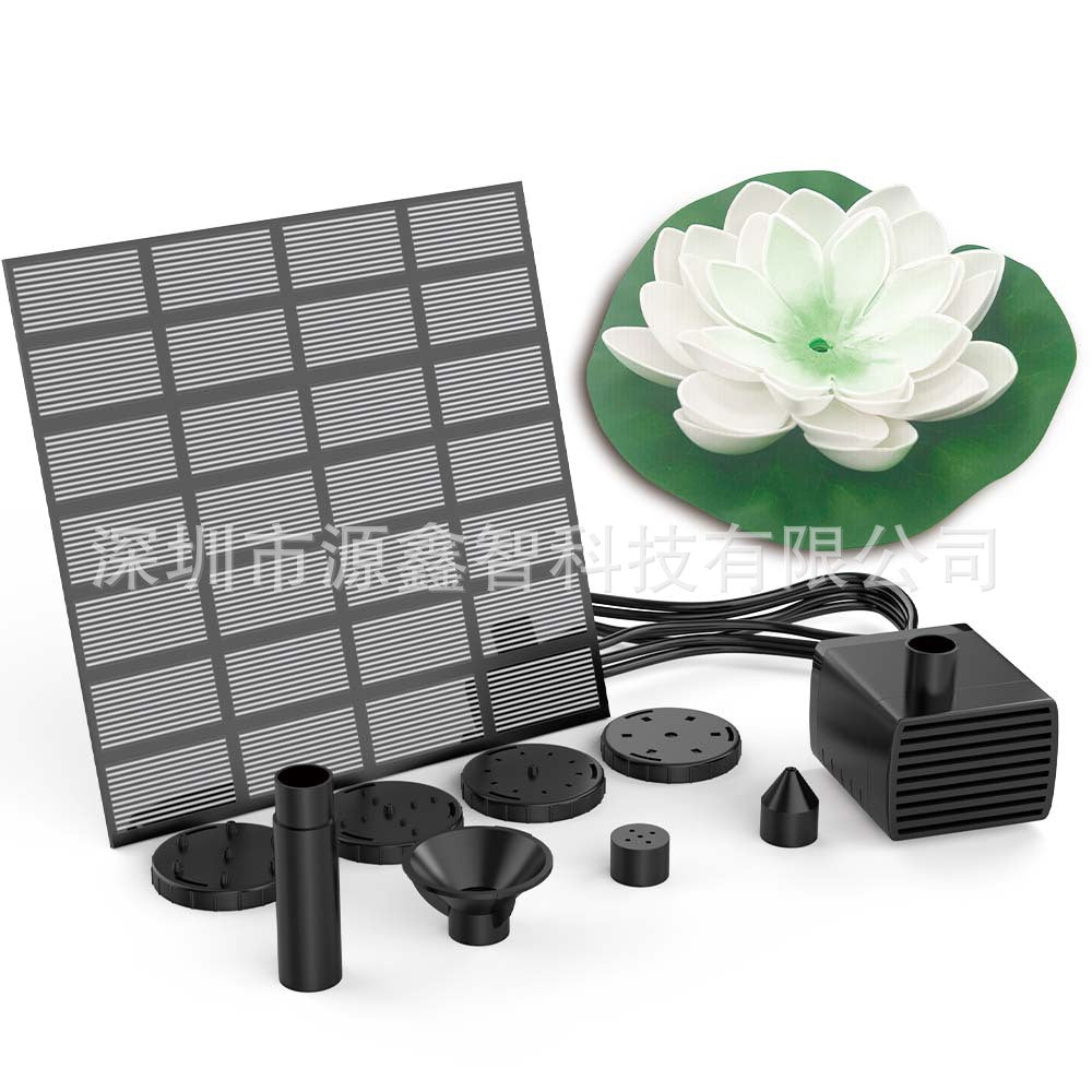 Solar-Powered Lotus Fountain – Floating Garden Fountain for Pool & Pond