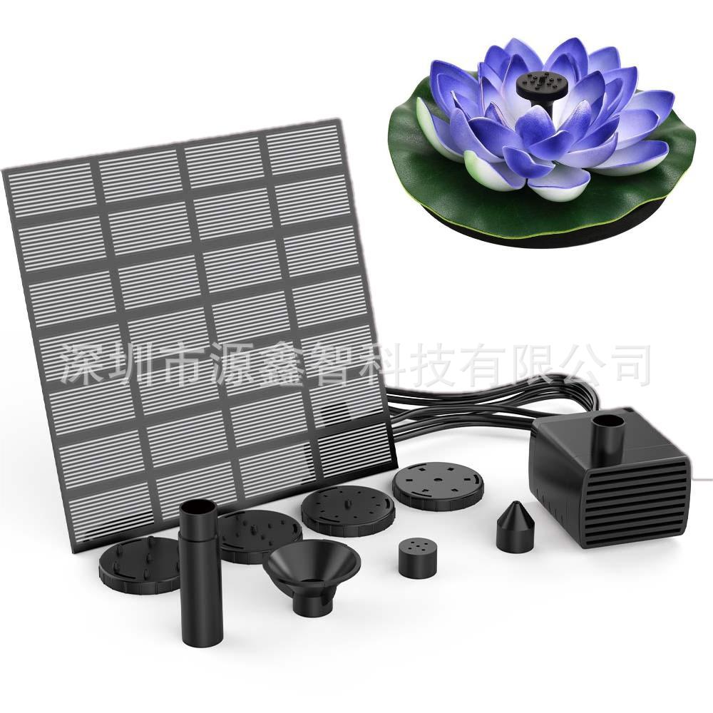 Solar-Powered Lotus Fountain – Floating Garden Fountain for Pool & Pond