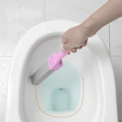 Extra-Long Handle Pumice Stone Toilet Cleaner for Limescale & Stubborn Stains