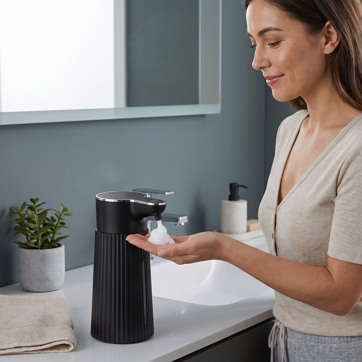 Touchless Automatic Sensor Soap Dispenser with Adjustable Dispensing Levels