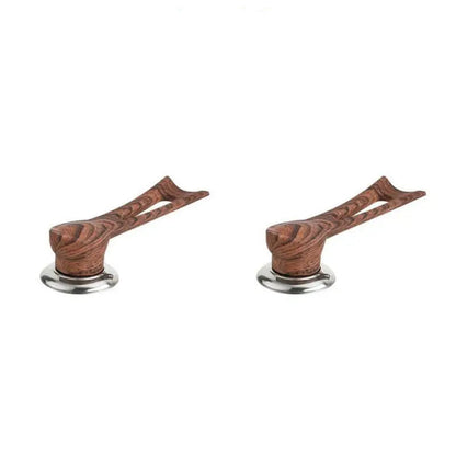 Replacement Handle For Pot Lid - Wooden Design With Stainless Steel Base