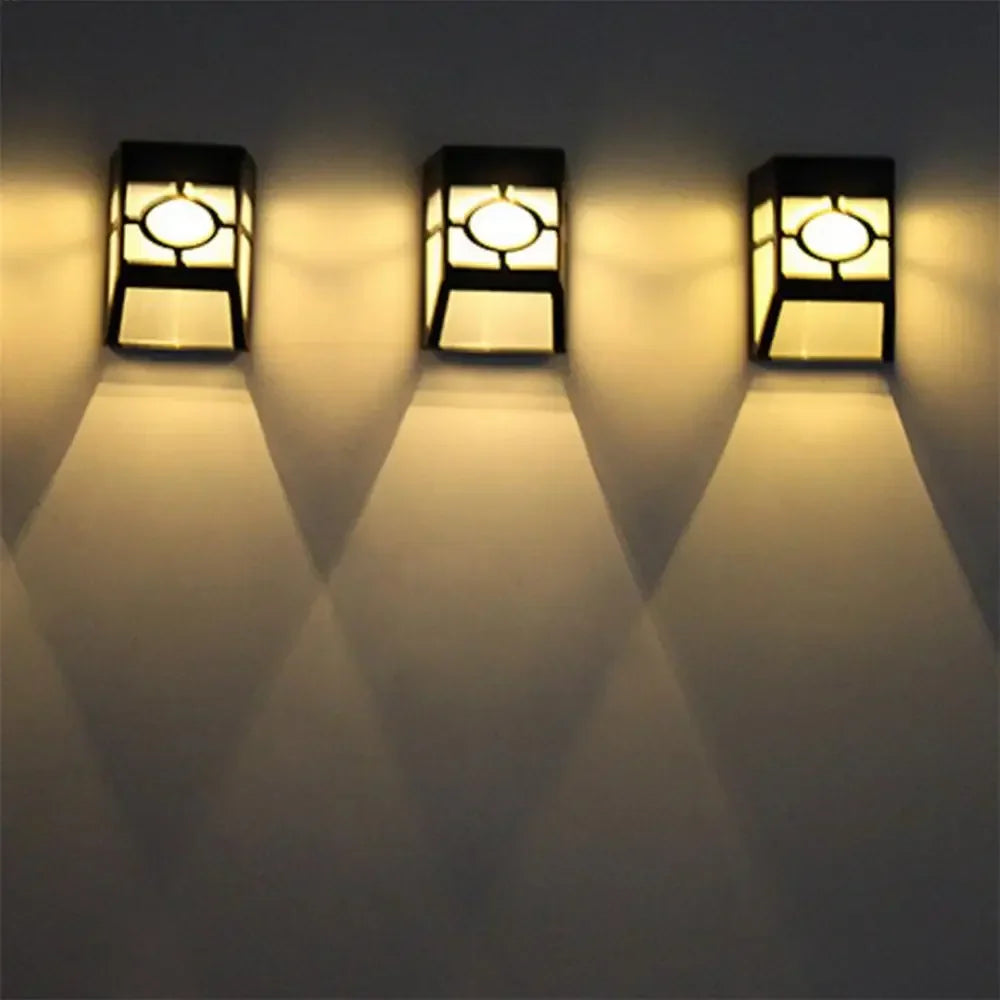 Solar Wall Light with Led - Modern Outdoor Lighting for Garden & Terrace , Wall Lights