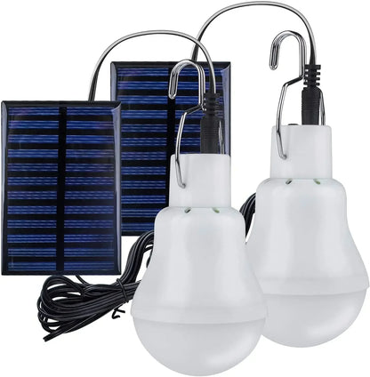 Solar Lamp With Solar Panel - Energy - Saving LED Lamp For Indoor And Outdoor Use