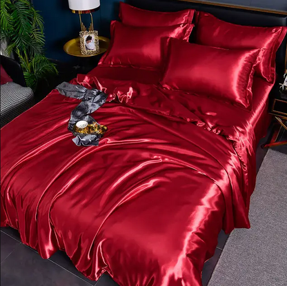 Premium Plain Satin Bed Linen