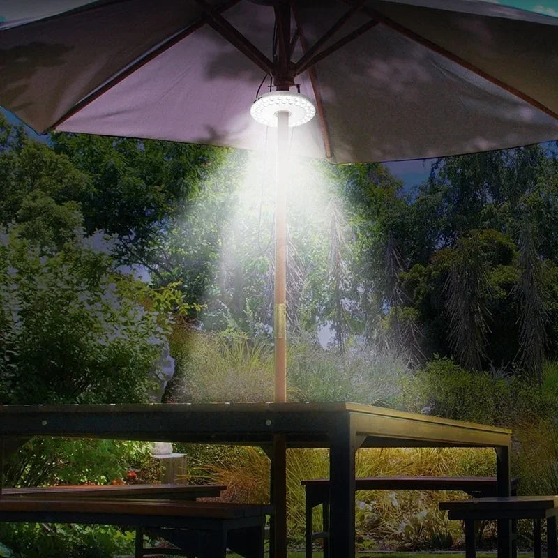 Solar Led Camping Lamp - Portable  Hanging Tent Lighting For Outdoor Activities