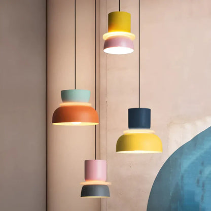 Colourful Macaron Design Led Pendant Lamp