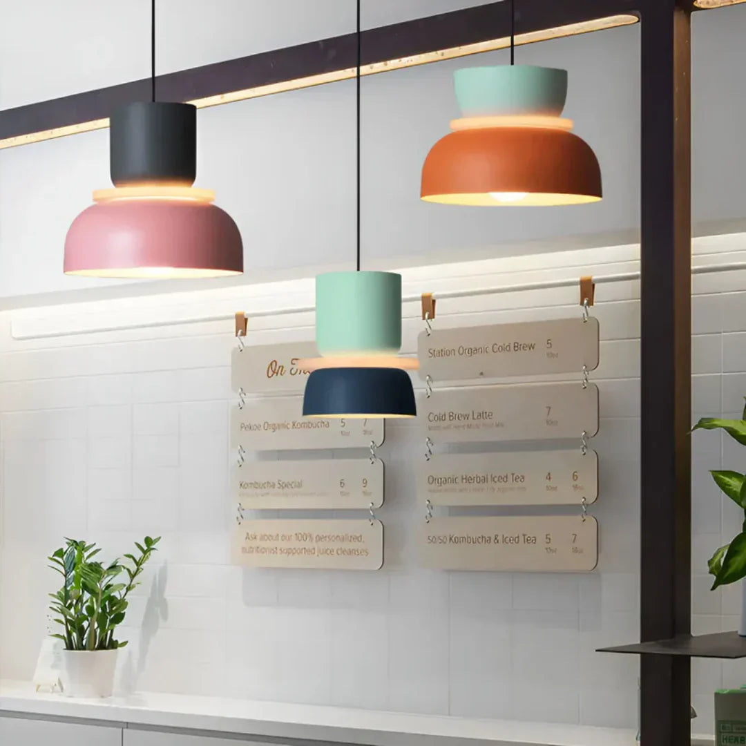 Colourful Macaron Design Led Pendant Lamp
