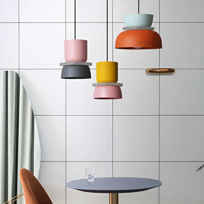 Colourful Macaron Design Led Pendant Lamp