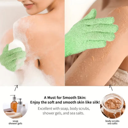 Exfoliating Bath Gloves – Set of 2