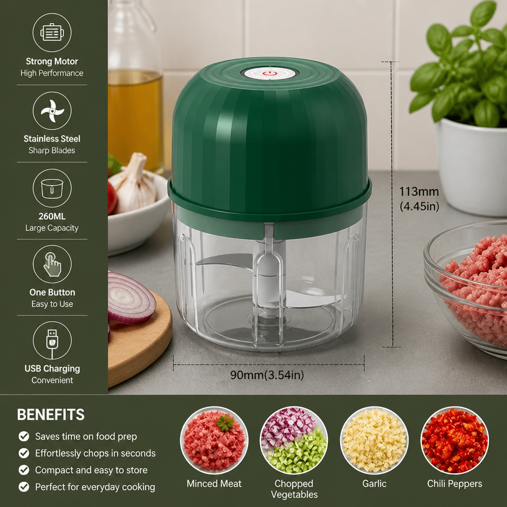 Multifunctional electric multi-chopper