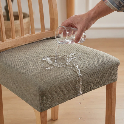 Waterproof Jacquard Chair Cushion Cover – Non-Slip & Easy Care