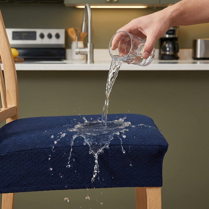 Waterproof Jacquard Chair Cushion Cover – Non-Slip & Easy Care