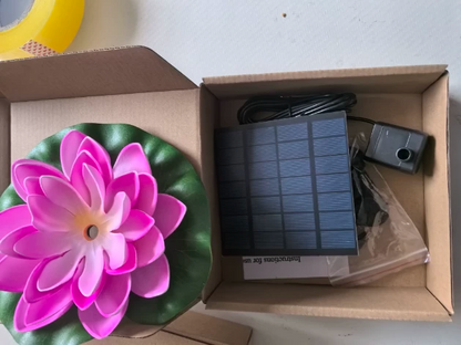 Solar-Powered Lotus Fountain – Floating Garden Fountain for Pool & Pond