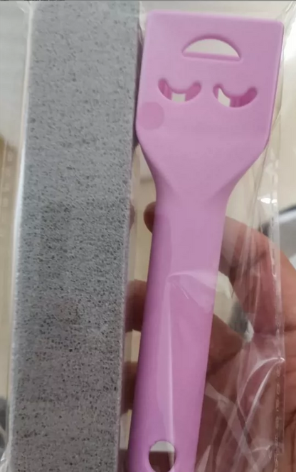 Extra-Long Handle Pumice Stone Toilet Cleaner for Limescale & Stubborn Stains